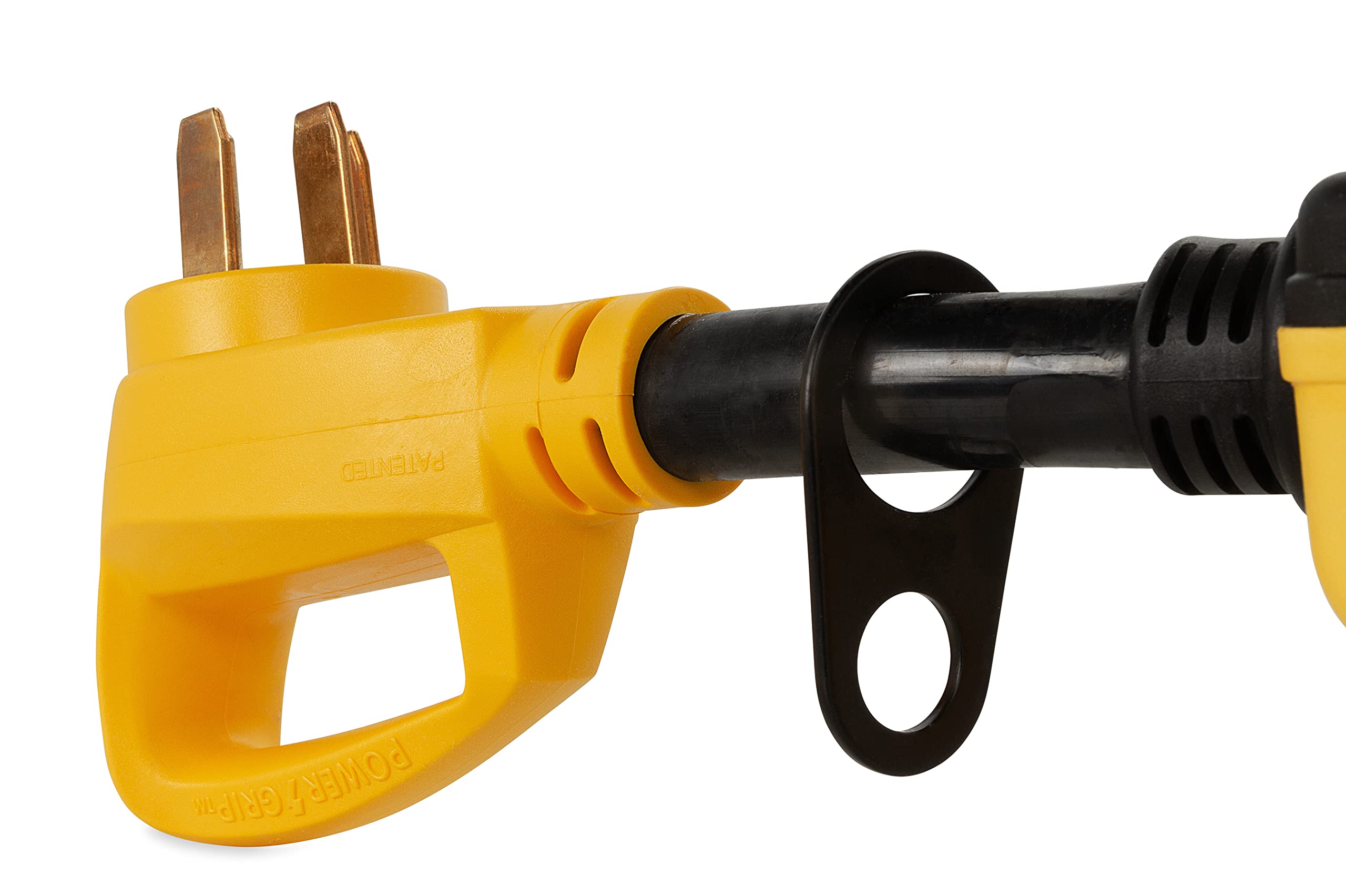 Power Grip Camco RV 50-Amp Voltage & Surge Protector - Features Integrated Surge Protection of Up to 4,200 Joules & Diagnostic LEDs Indicate Wiring Faults (55306)