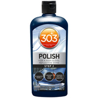 303 Polish - Eliminates Swirls for High Gloss, Reflective Shine - Provides Deep Shine to Paint - Removes 2000 Grit Scratches (Step 2), 12 fl. oz. (30704)