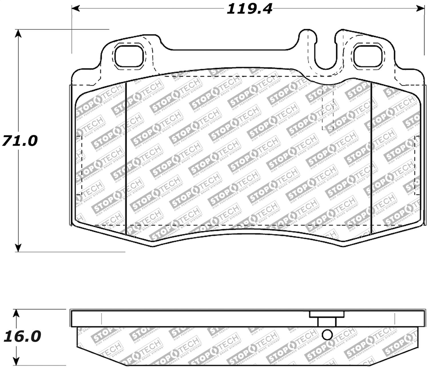 Brake Pads StopTech 305.08470 Street Select with Hardware