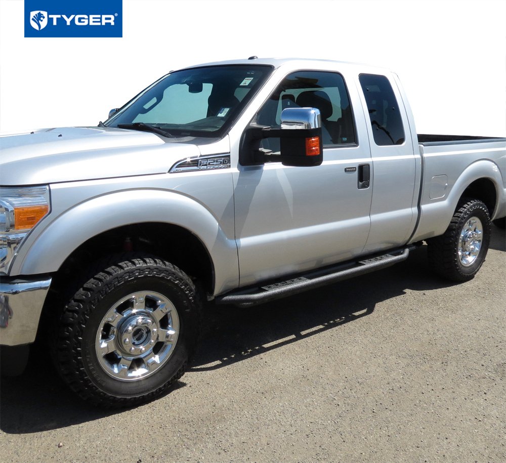 Tyger Auto Star Armor Side Step Rails Compatible with 1999-2016 Ford F-250 F-350 Super Duty | Supercab | TG-AM2F20298, Nerf Bars Running Boards, Textured Black