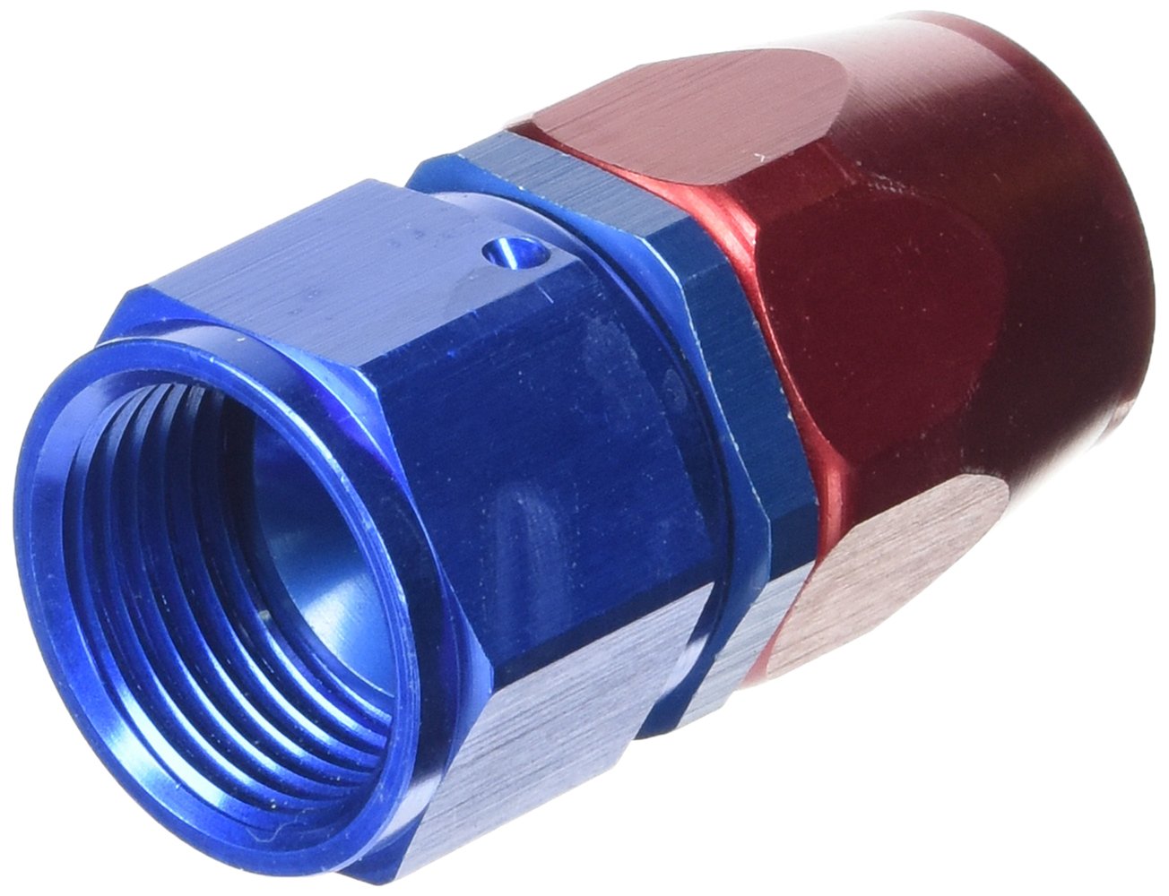 Edelbrock Russell 610050 Red/Blue Anodized Aluminum -12AN Straight Hose End RUSSELL