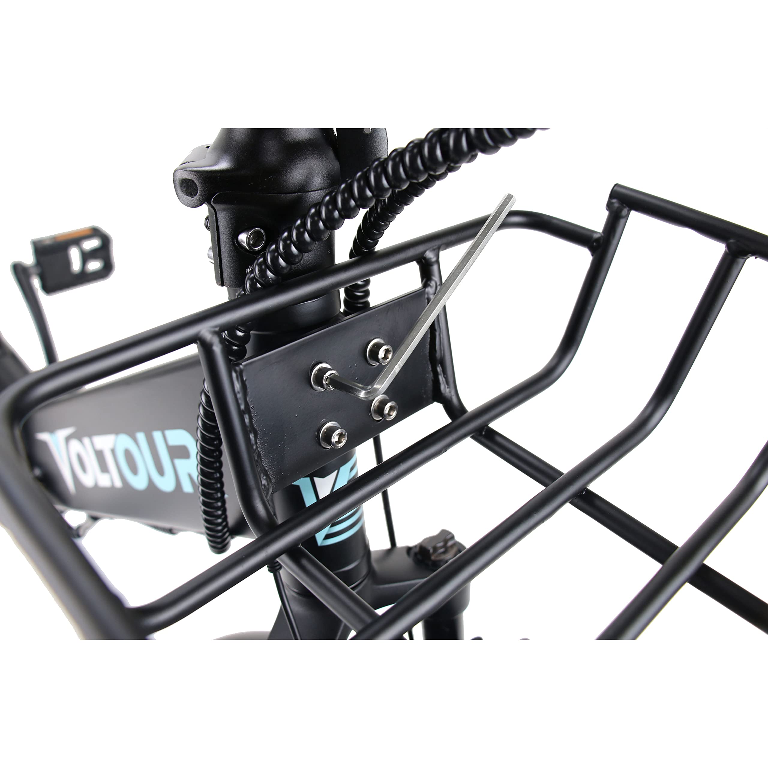 20" Folding E-Bike Voltour 320-STFDBLK with Step Thru Frame - 500W, Black
