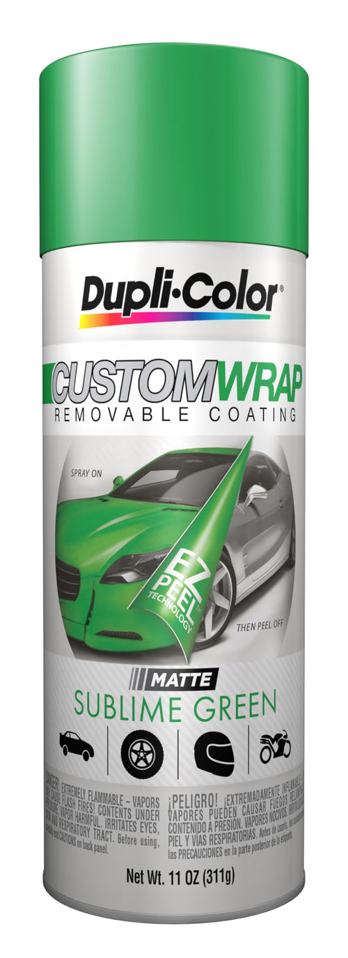 Custom Wrap Matte Dupli-Color ECWRC8037 Removable Automotive Paint – Sublime Green Spray Paint - 11 oz. Aerosol Can