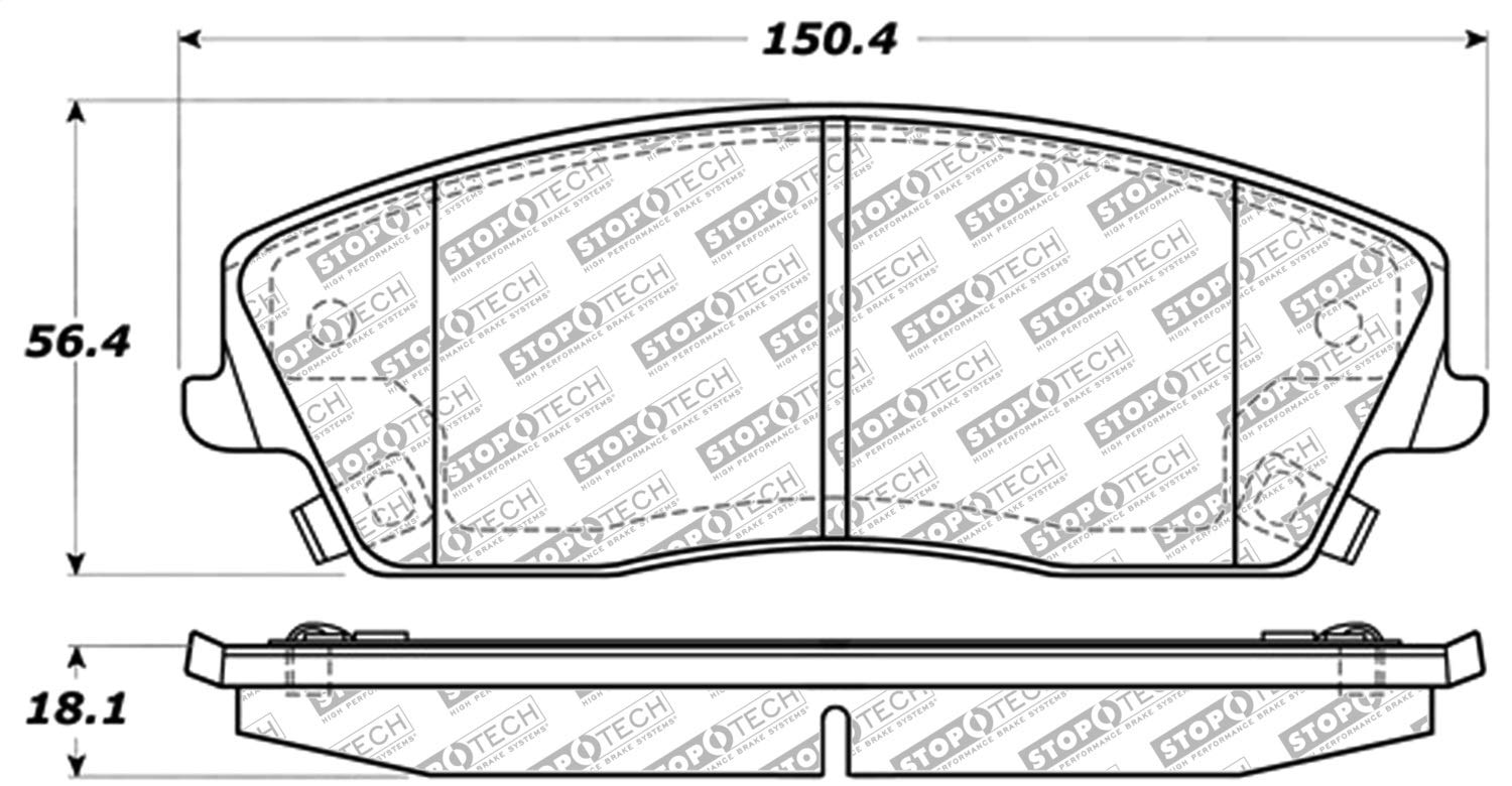 Brake Pads StopTech 305.10560 Street Select with Hardware