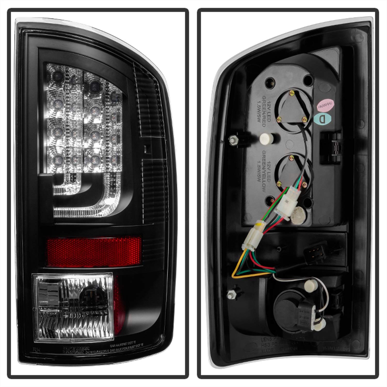 Spyder Xtune 5081810 Dodge Ram 02-06 1500 / Ram 2500/3500 03-06 Version 2 LED Tail Light - Black