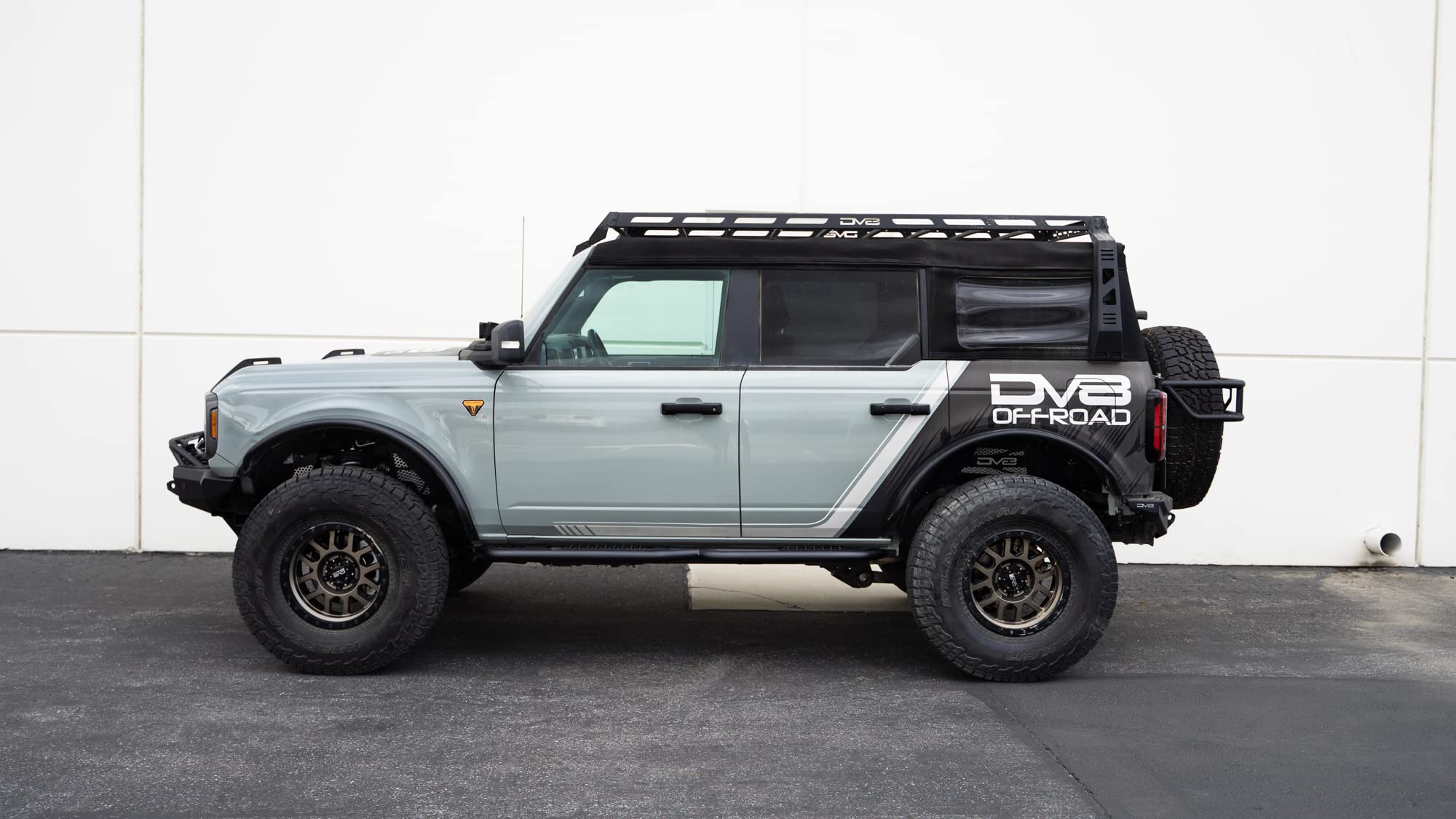 Pinch Weld Covers DV8 Offroad for 2021-2025 Ford Bronco 4-Door | Covers Up Unsightly Pinch Weld | Bolt-On Installation | Micro-Texture Black Powder Coat