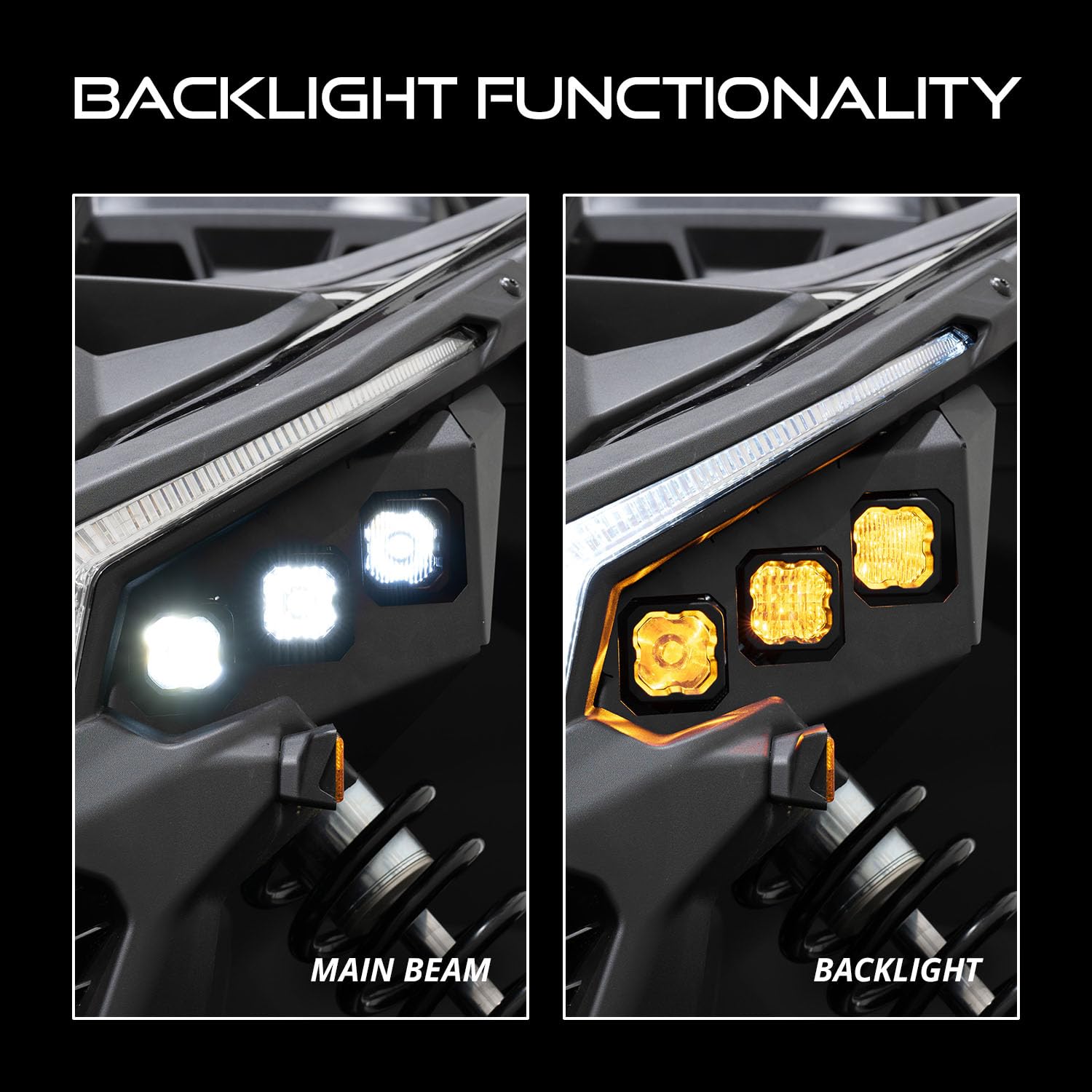Diode Dynamics SSC1 Pro LED Headlight Kit compatible with Can-Am Maverick X3 2017-2025