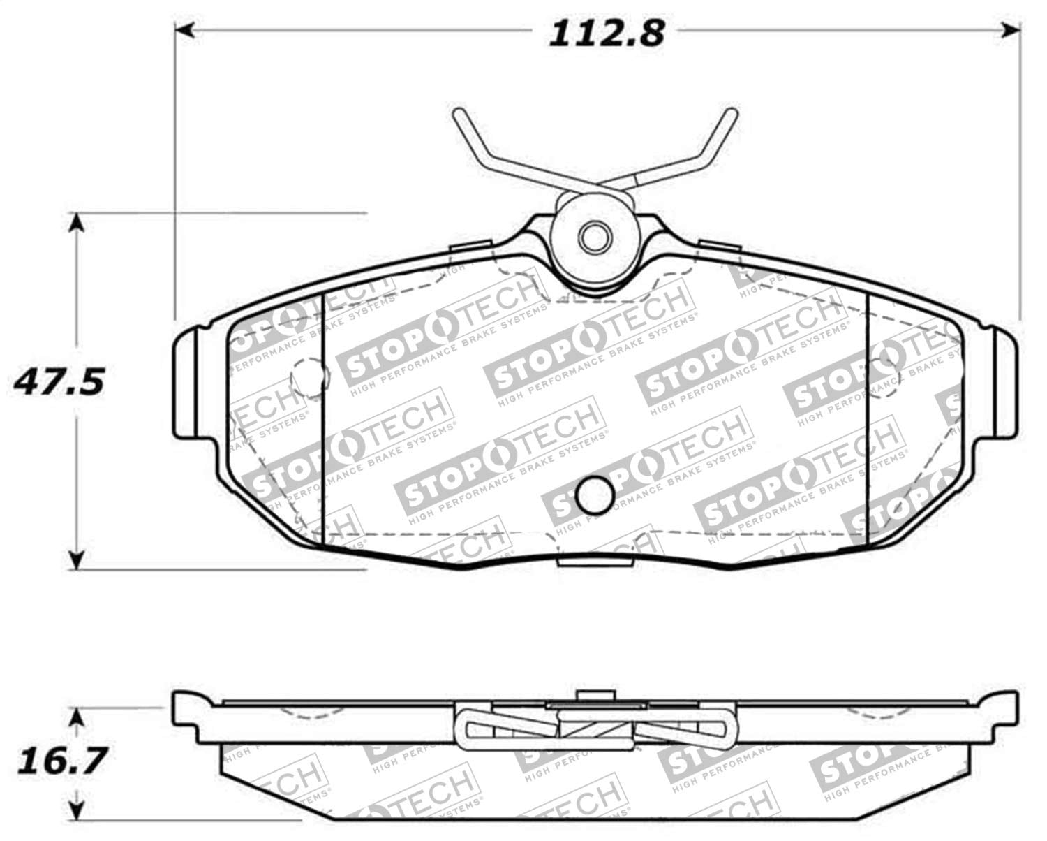 Brake Pads StopTech 305.10820 Street Select with Hardware