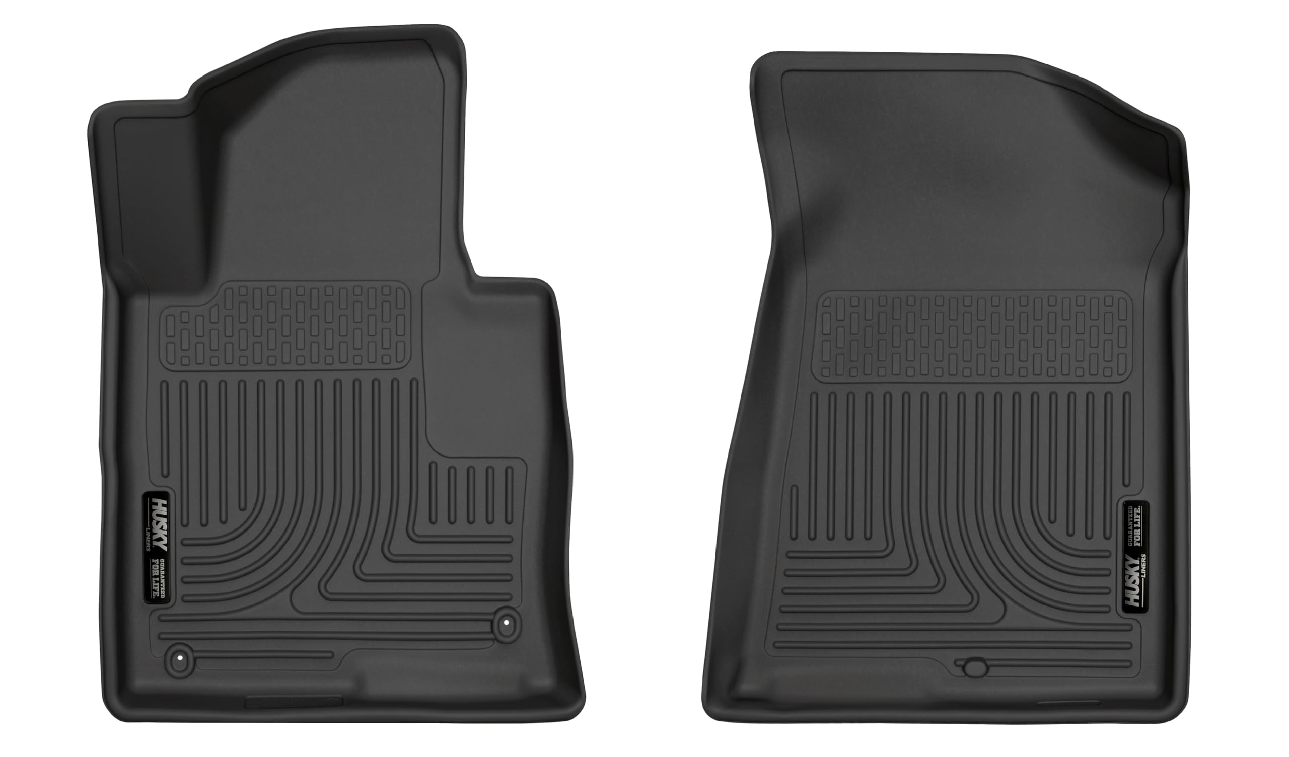 Weatherbeater Husky Liners Floor Mats | Fits 2015-2019 Hyundai Sonata; 2016-2020 Kia Optima | Front Row, 2-pc Black - 17391