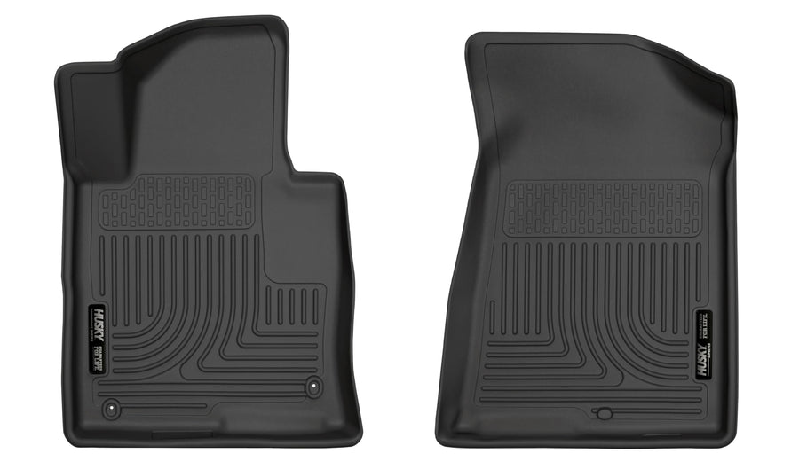 Weatherbeater Husky Liners Floor Mats | Fits 2015-2019 Hyundai Sonata; 2016-2020 Kia Optima | Front Row, 2-pc Black - 17391