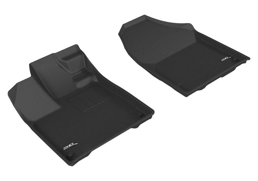MAXpider 3D Custom Fit Kagu Floor Mat (Black) Compatible with Honda Passport 2019-2025 / Pilot 2016-2022 - Front Row R1