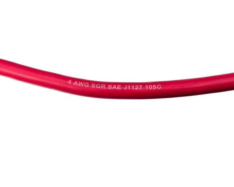Battery Cable Sierra International With Terminals - 2' Red, 4 Gauge