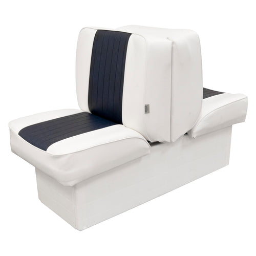 8WD707P-1-924 Wise Deluxe Lounge Seat (White/Navy)