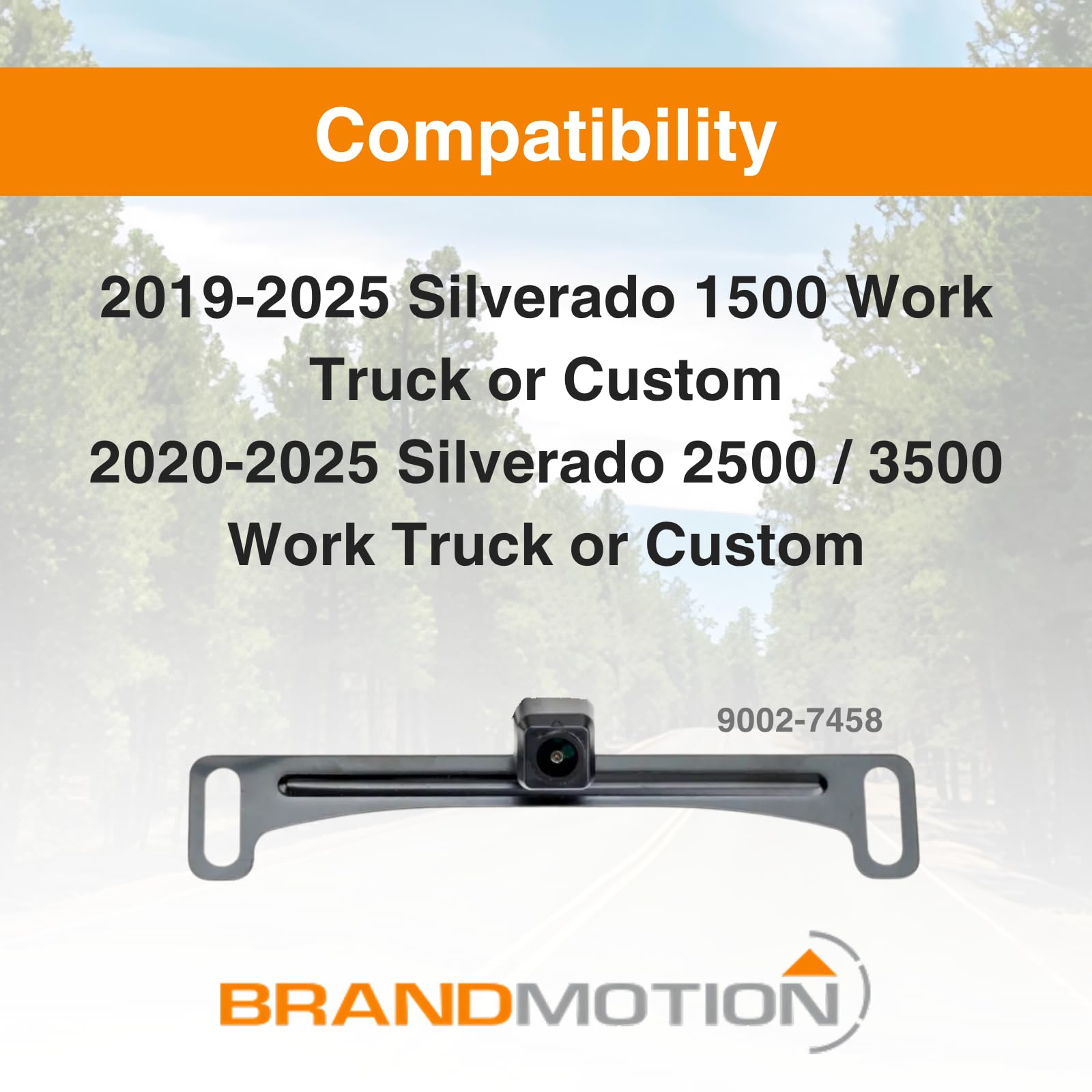 9002-7458 Brandmotion Factory Tailgate Harness WT/Custom Trim Levels fits 2019-2025 1500 Silverado and 2020-2025 2500 3500 Silverado Trim Level Work | Parking Grid Lines Available