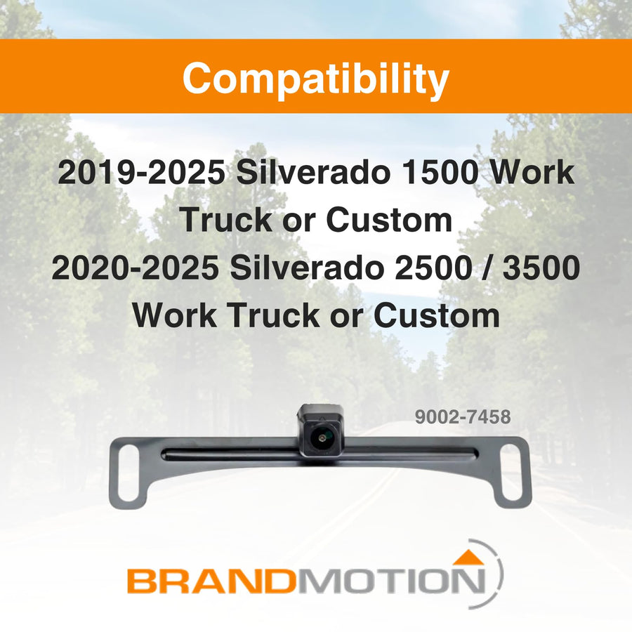 9002-7458 Brandmotion Factory Tailgate Harness WT/Custom Trim Levels fits 2019-2025 1500 Silverado and 2020-2025 2500 3500 Silverado Trim Level Work | Parking Grid Lines Available