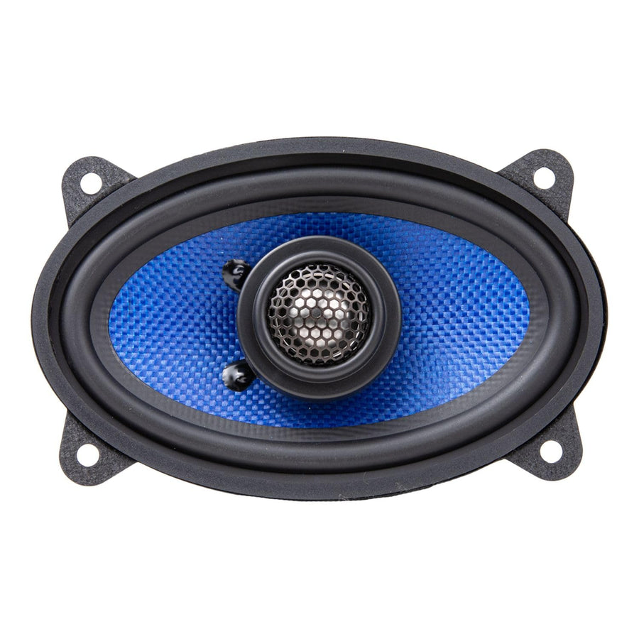 Hifonics Colossus Classic HCC46CX 4x6 Car Speakers - 2-Way Coaxial System with Aluminum Dome Tweeters, 75W Peak Power & Butyl Rubber Surrounds (Pair)