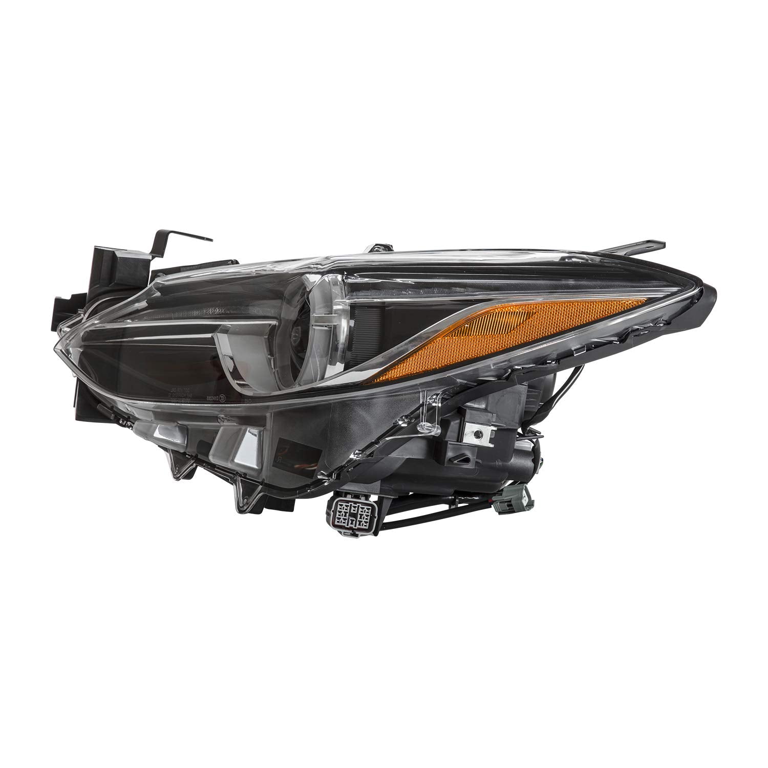Left TYC Headlight Assembly Compatible with 2014-2018 Mazda Mazda3