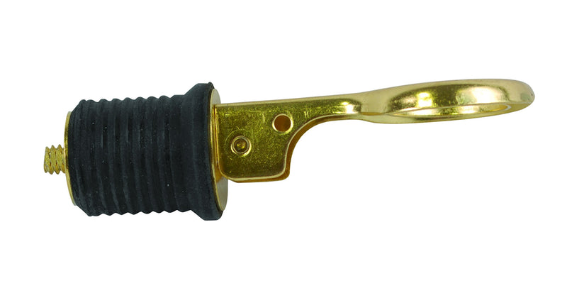 Brass Plated Attwood 11586-4 Snap-Handle 1-inch Drain Plug