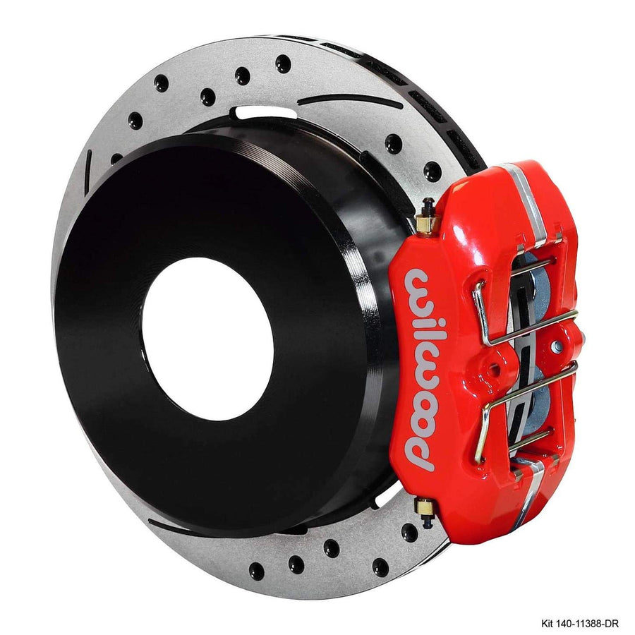 WILWOOD 11.00" P-Brake Kit,Drill-Red Big Ford 140-11388-DR 2.36" Offset, Currie