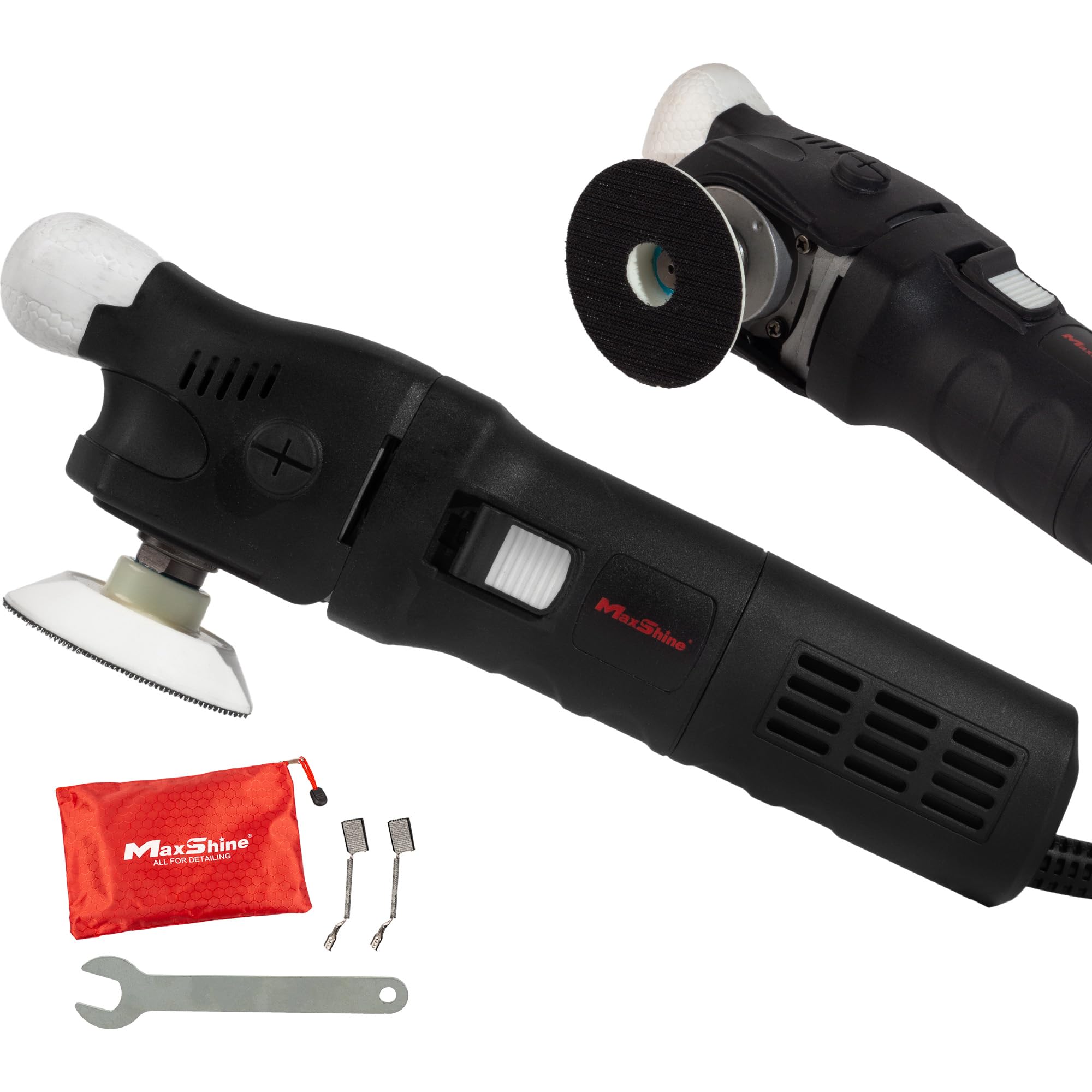 M550 Rotary Polisher Maxshine | 550W Motor, 3” Backing Plate, 6-Speed, 5/8” Thread | Compact Detailing Buffer for Auto, Boat & Marine Paint Correction, Swirl & Scratch Removal, Glossy Finish