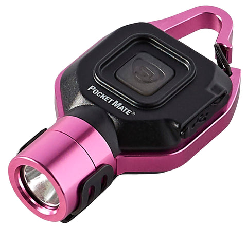 Pocket Mate Streamlight 73303 325-Lumen Keychain/Clip-on USB Rechargeable Flashlight, Pink