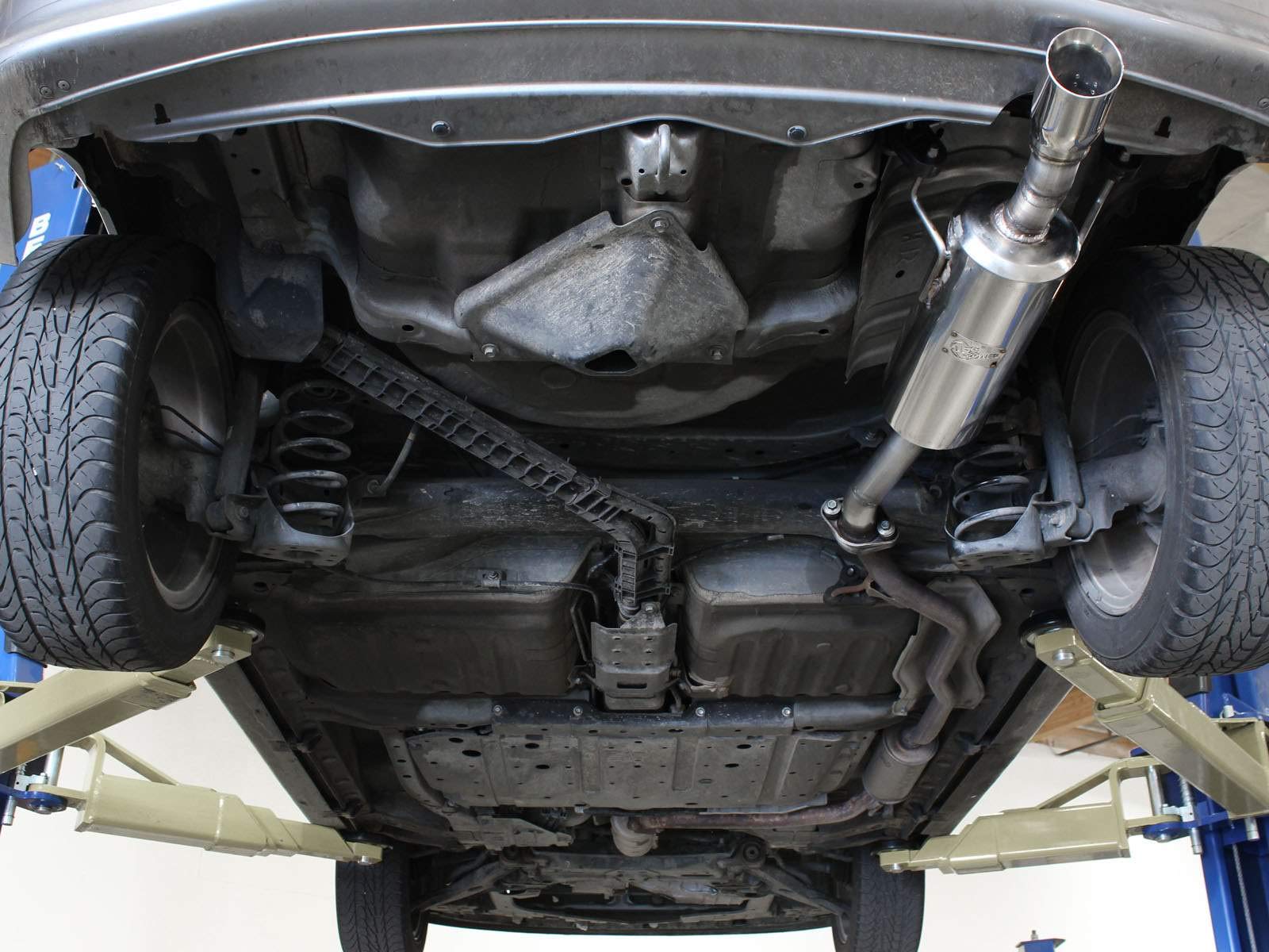 304 Stainless Steel aFe Axle-Back Exhaust System with Polished Tip for Honda Fit L4-1.5L Engine