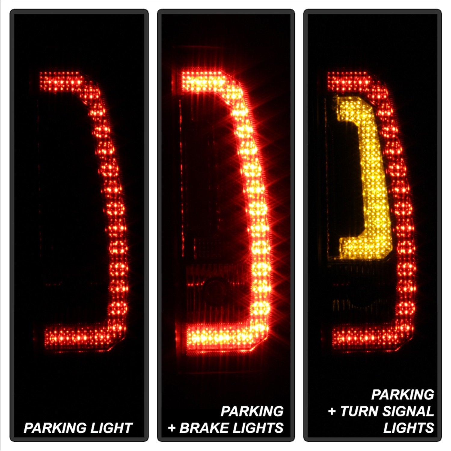 Spyder 5083425 Light Bar LED Tail Lights - Black Smoke Chevy Suburban/Tahoe 07-14 / GMC Yukon/Yukon Denali 07-14 (08-13 excluding Hybrid Models) Version 2