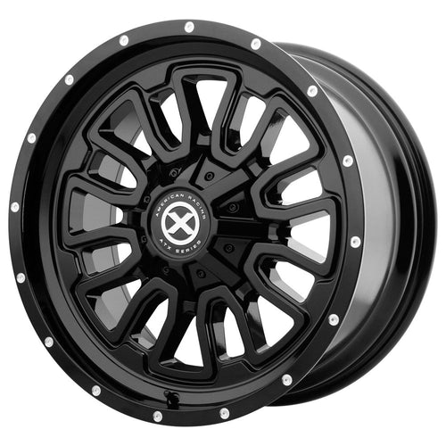 AX203 SERIES ATX Gloss Black Wheel Chromium (hexavalent compounds) (18 x 9. inches /8 x 125 mm, 0 mm Offset)