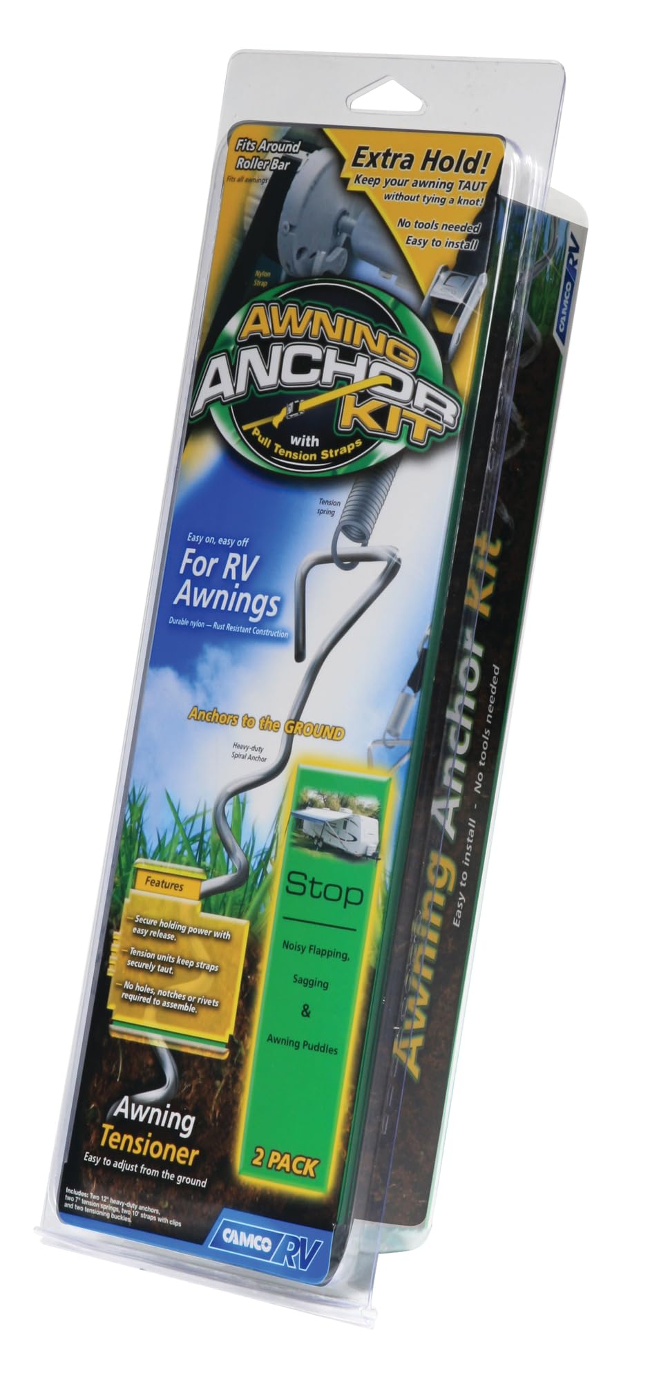 RV Trailer Camco 42593 - Camper Outdoor Living Awning Stabilizer Kit