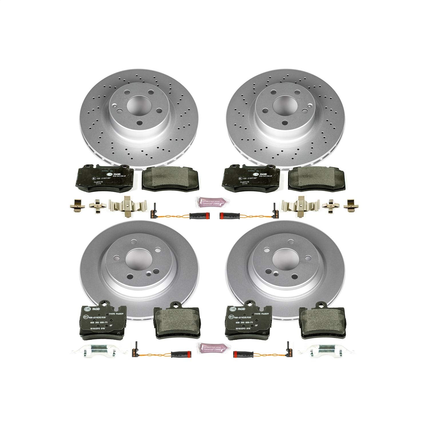 Euro-Stop Power Stop Brake Kit For Mercedes-Benz CL500 1999-2003, Mercedes-Benz S430 2000-2002, Mercedes-Benz S500 2000-2003 [Model Specific]