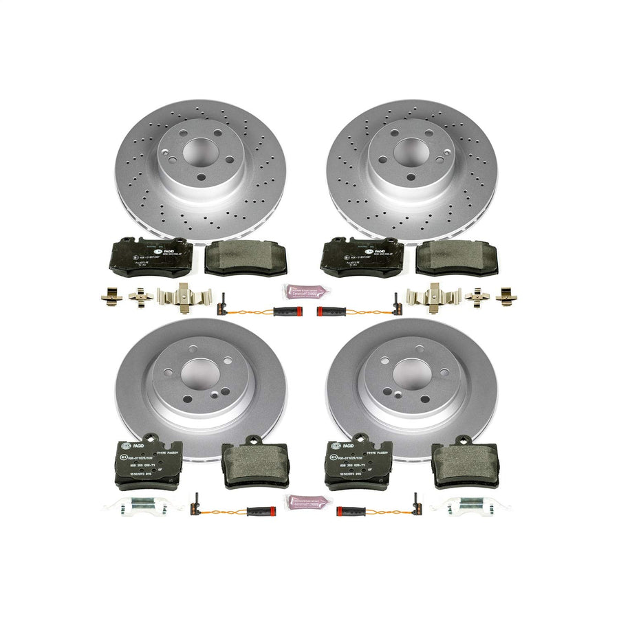 Euro-Stop Power Stop Brake Kit For Mercedes-Benz CL500 1999-2003, Mercedes-Benz S430 2000-2002, Mercedes-Benz S500 2000-2003 [Model Specific]