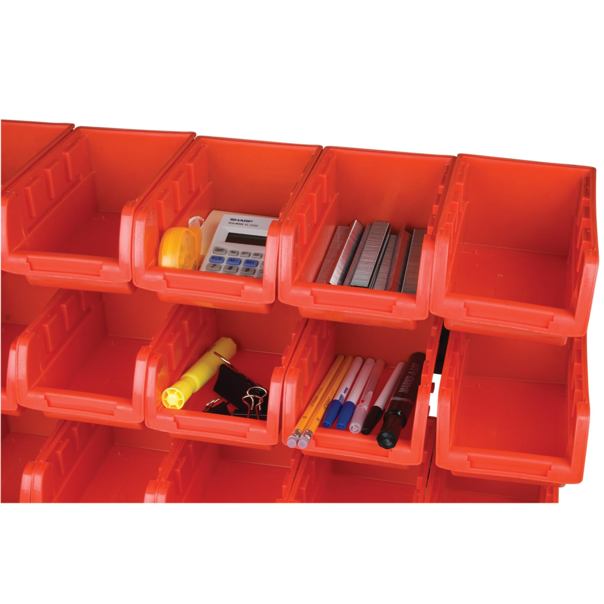 15-Bin Performance Tool W5186 3-Tier Table Top Storage Organizer Rack
