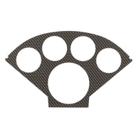 Carbon Fiber Auto Meter Silver Look Faceplate 2122