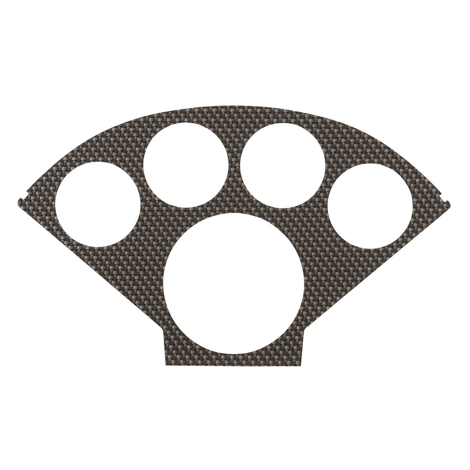 Carbon Fiber Auto Meter Silver Look Faceplate 2122