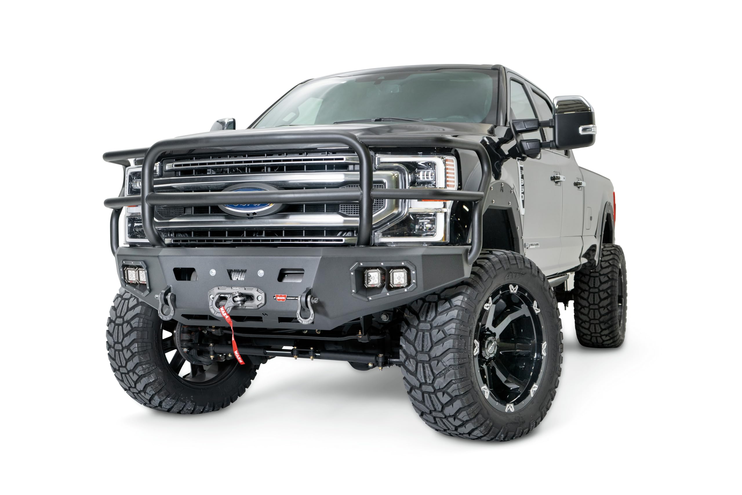 Ascent HD WARN 106914 Front Bumper with Full Grille Guard, Fits: Ford Super Duty F250 & F350 (2017-2021)