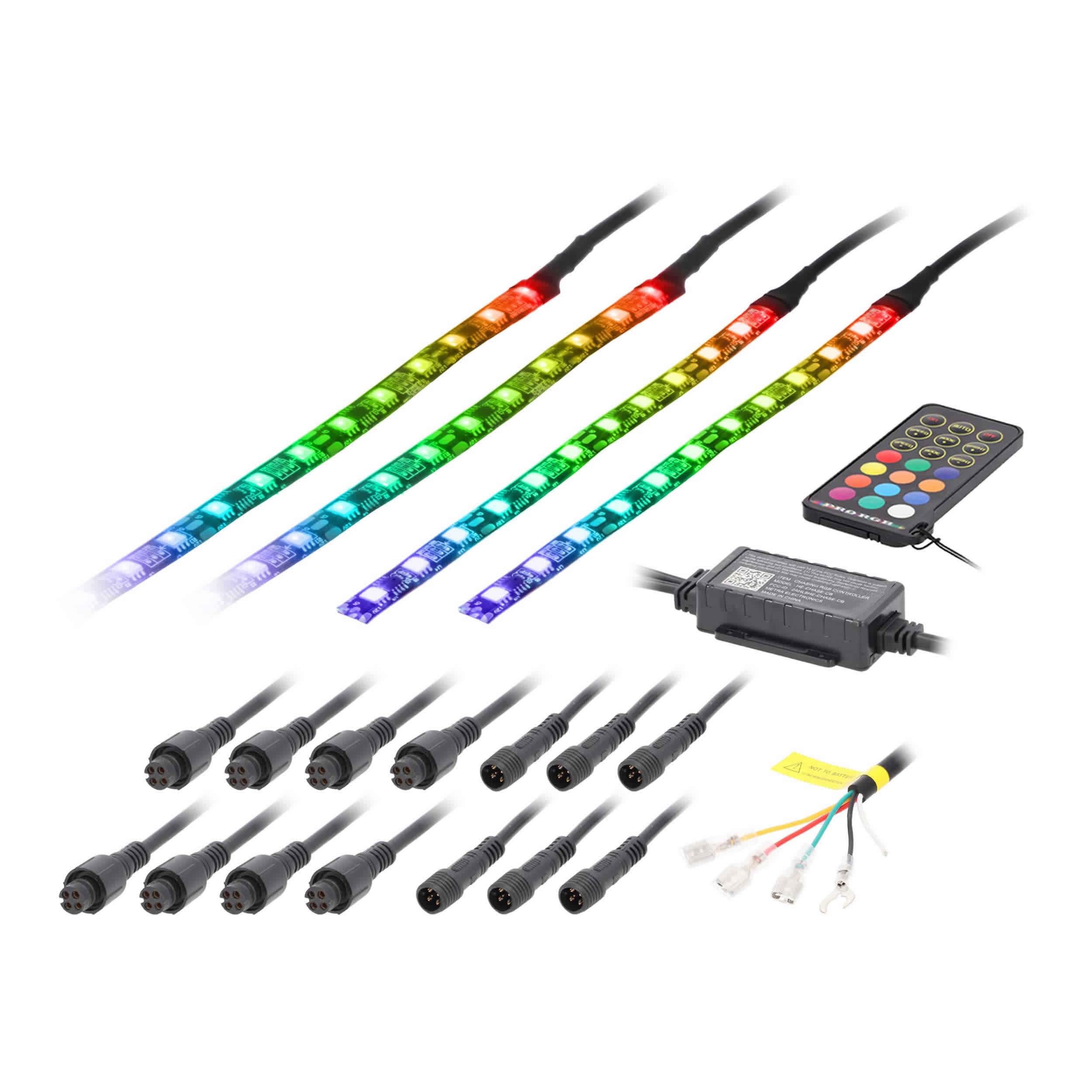 4-Piece Metra Chasing LED Golf Cart Canopy Kit (MTRMPS-CHASE-CPY)