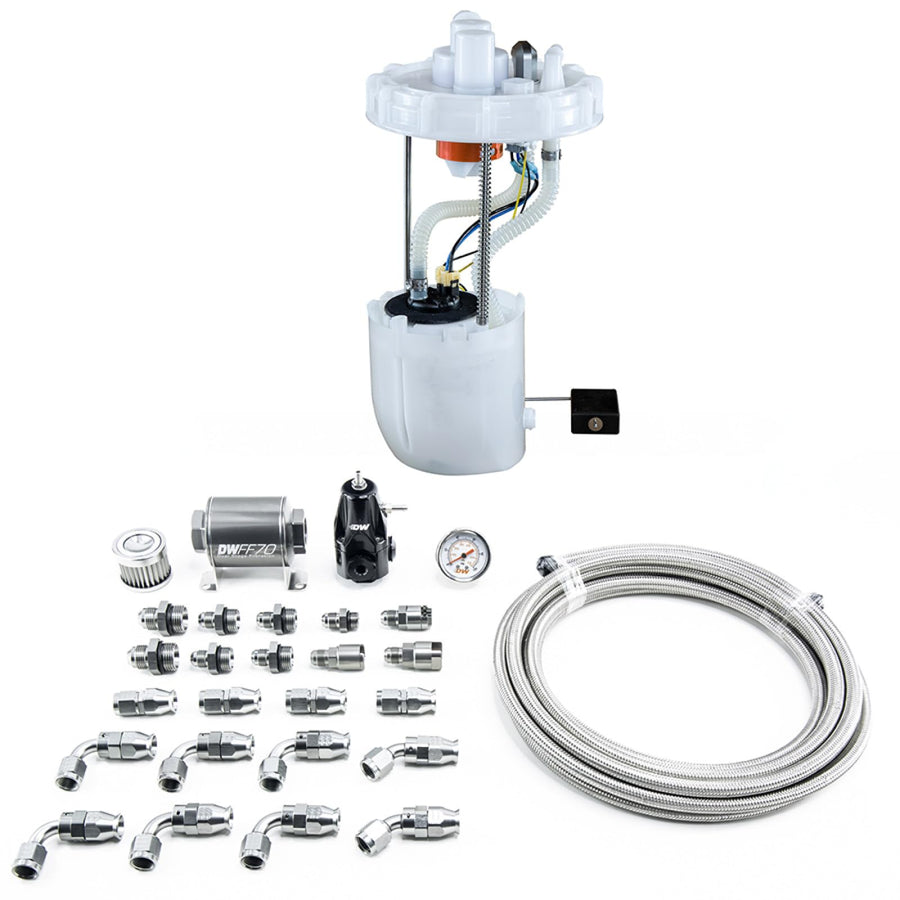 DW400 Pump Module DeatschWerks + Return Kit SS PTFEfor 9th Gen Honda Civic Si (9-401-608-7042)