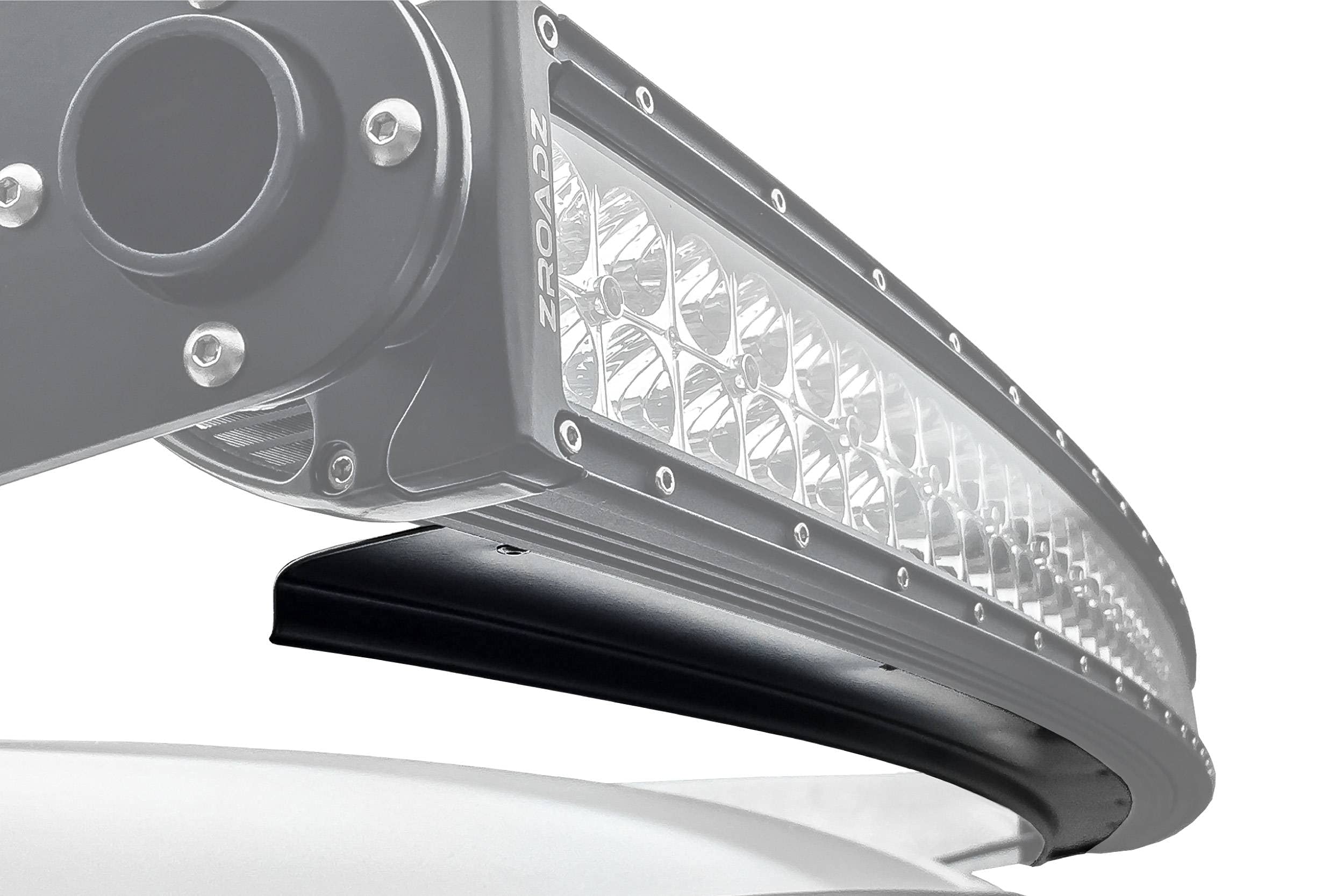 ZROADZ Wind Diffuser Noise Cancelling, Black, Aluminum for 40 Inch Curved Double Row LED Light Bar (Z330040C)