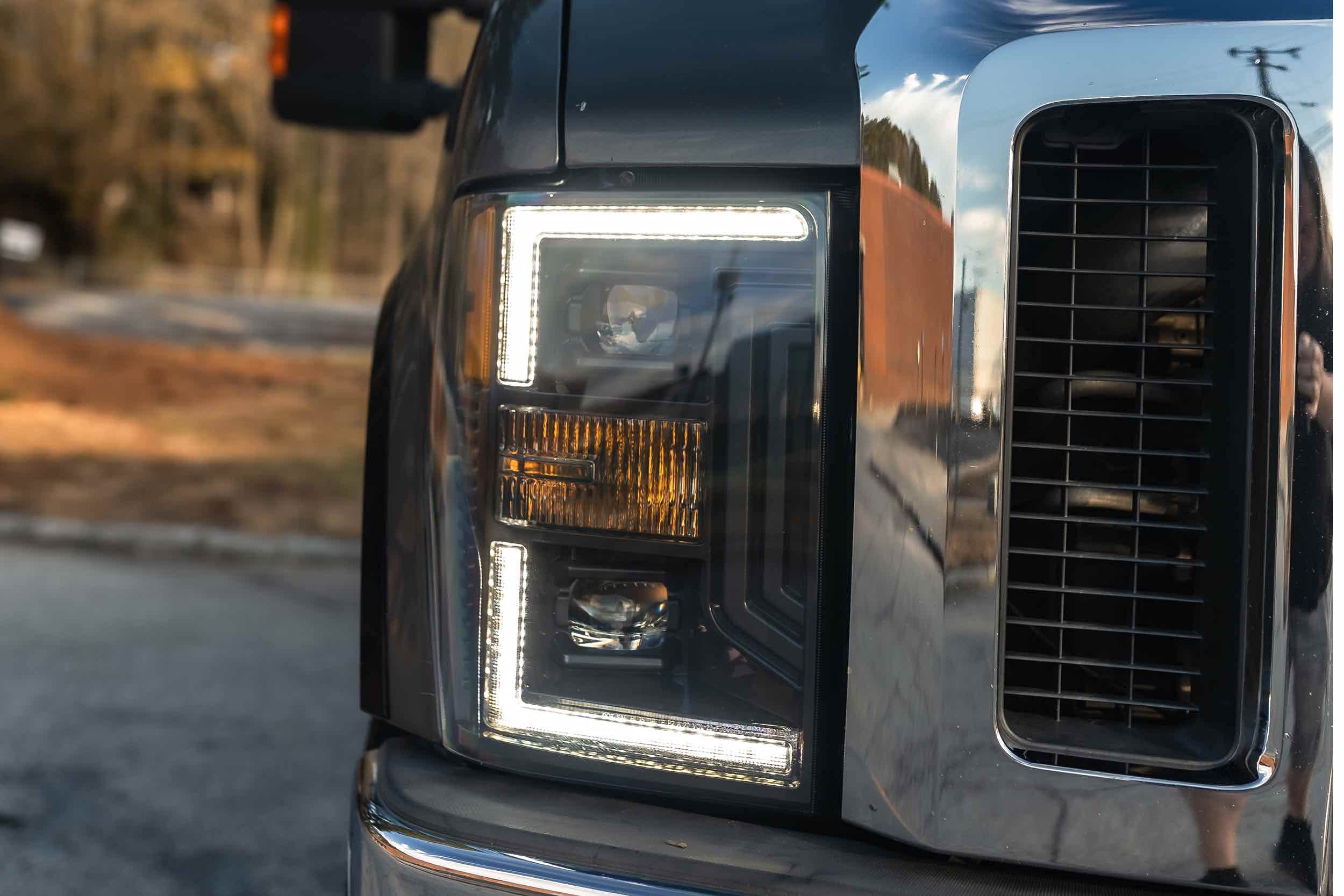Morimoto XB LED Hybrid Headlights, Plug and Play Headlight Housing Upgrade for Ford Super Duty (08-10)