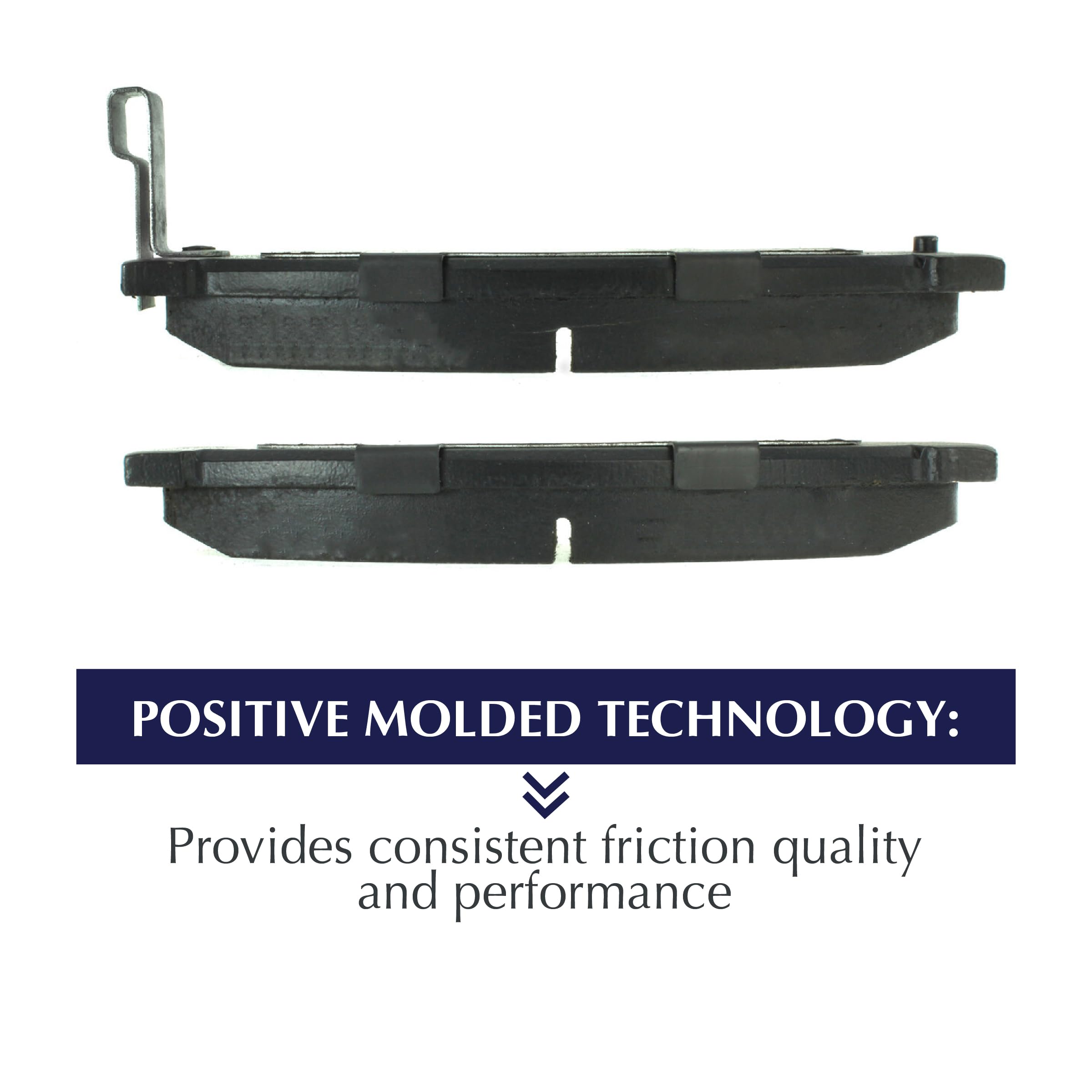 Centric POSI-QUIET 105.10210 Automotive Rear Brake Pads for Select Chrysler, Dodge, Ford, Mercury, Ram, Volkswagen