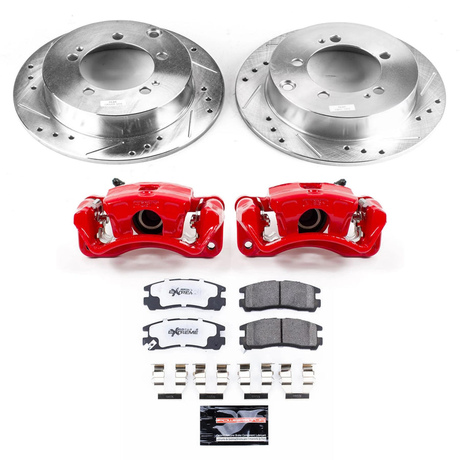 Power Stop Rear KC1203-26 Z26 Street Warrior Brake Kit Eagle For Sebring, Avenger, Stratus, Eagle Talon, Eclipse, Galant [Model Specific]
