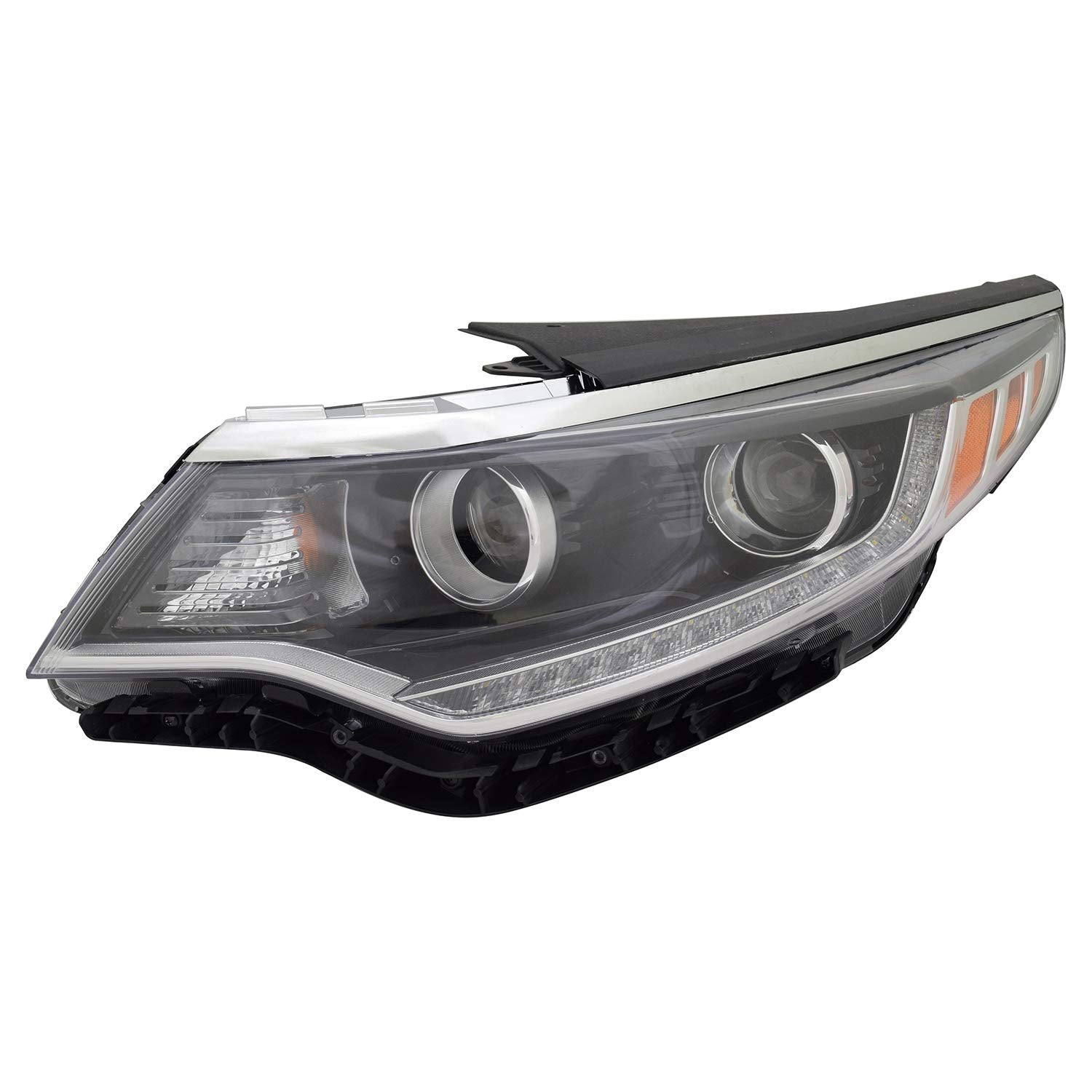 Left TYC Headlight Assembly Compatible with 2016-2017 Kia Optima