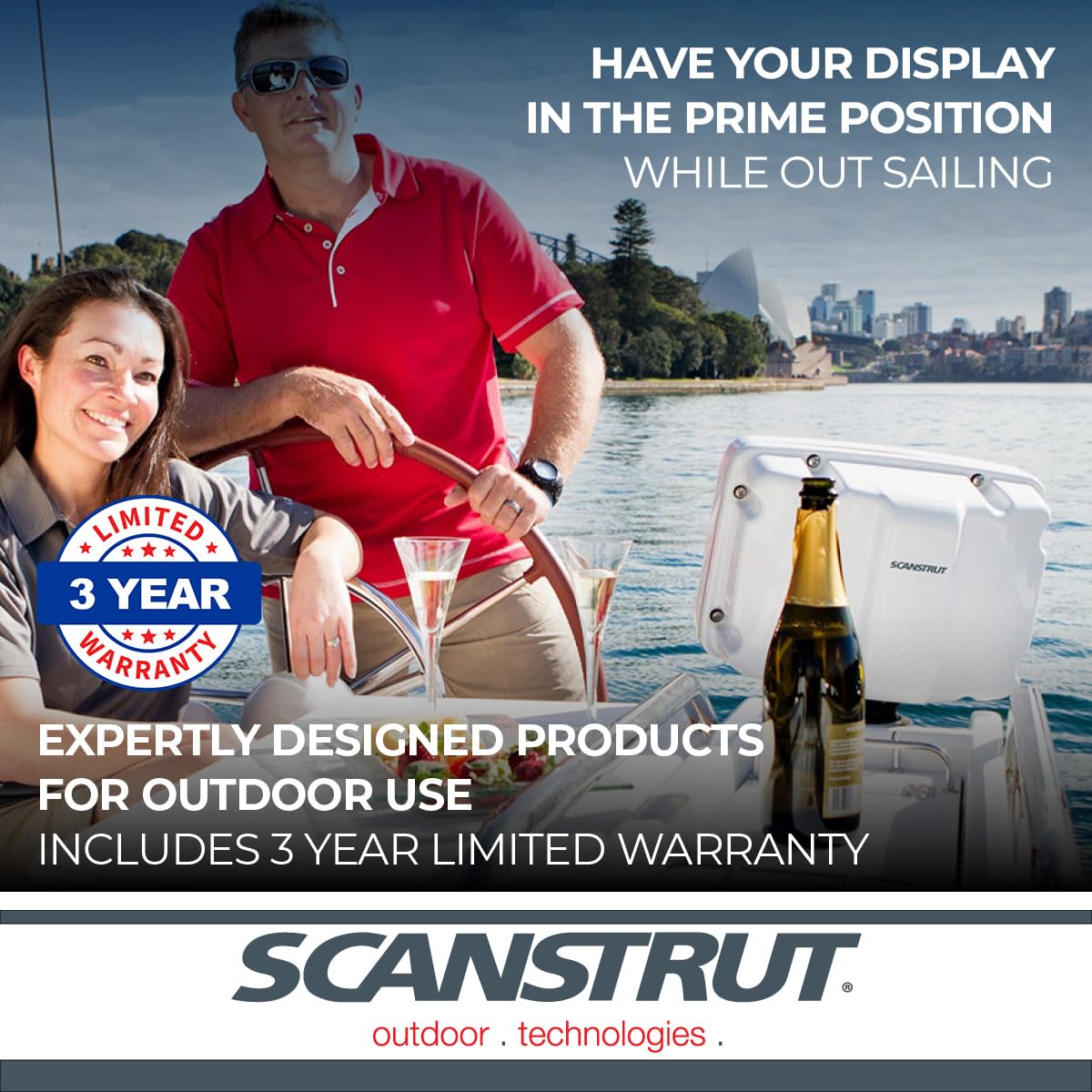 Scanstrut SPD-12-W ScanPod Deck Pod for displays up to 12"