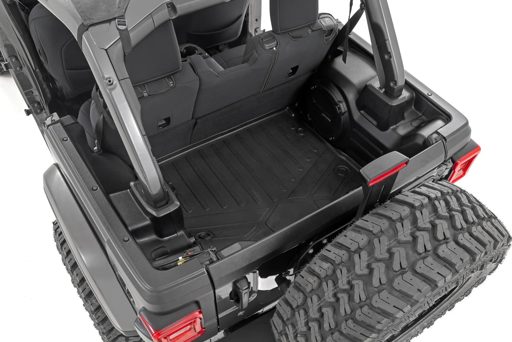 Rough Country Roof Cover Mounting Plate for Jeep Wrangler JL/Unlimited (2018-2026) - UV-Resistant Trail Cladding, High-Density Thermoplastic, Easy Install
