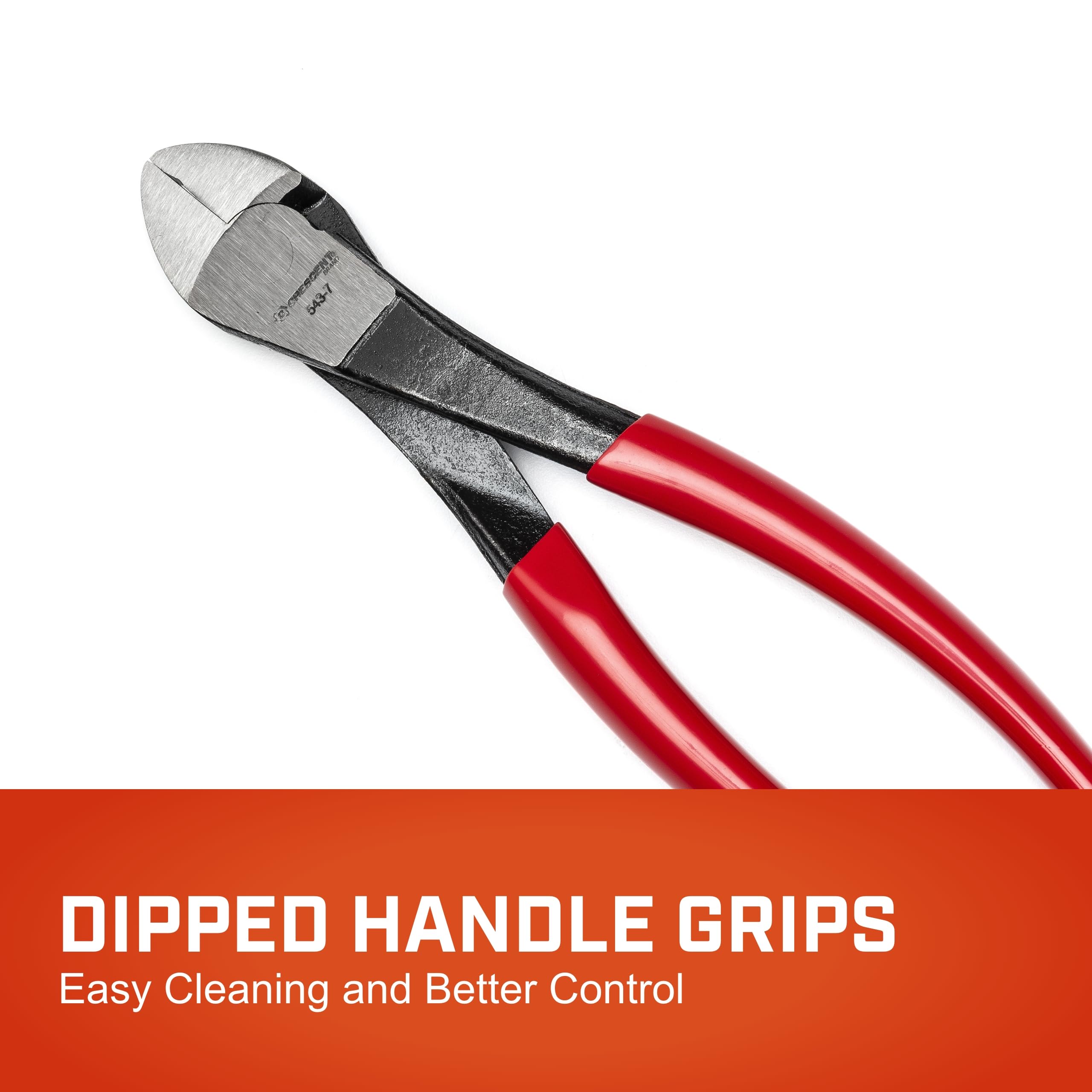 Crescent 7" Diagonal Heavy-Duty Flush Cutting Pliers - Bagged - 5437CENN