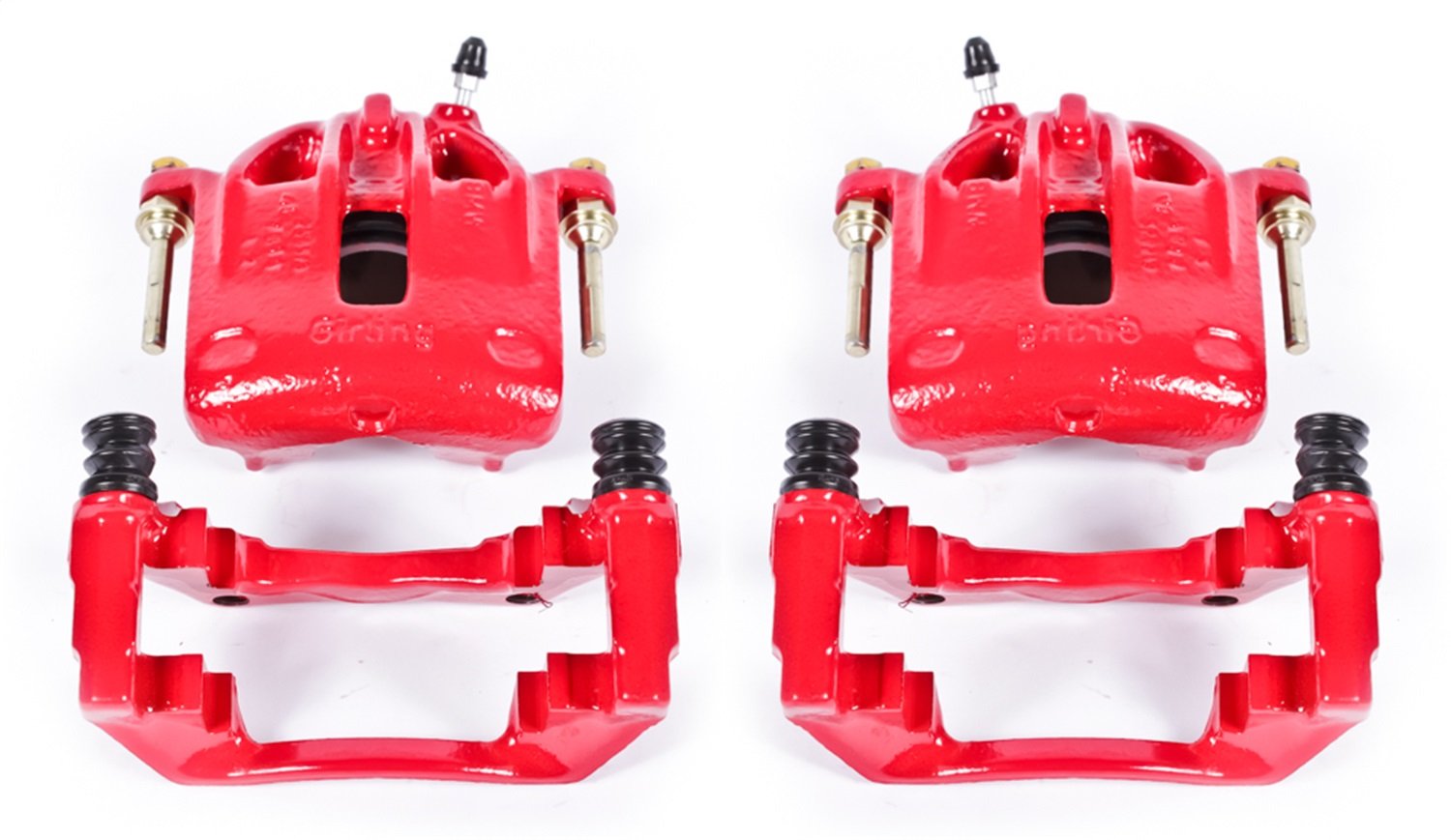 Power Stop S1138 Front Pair of High-Temp Red Powder Coated Calipers For BMW 3, BMW 3, BMW 325, BMW 325e, BMW 325es, BMW 325i, BMW 325iX, BMW 325is [Model Specific]
