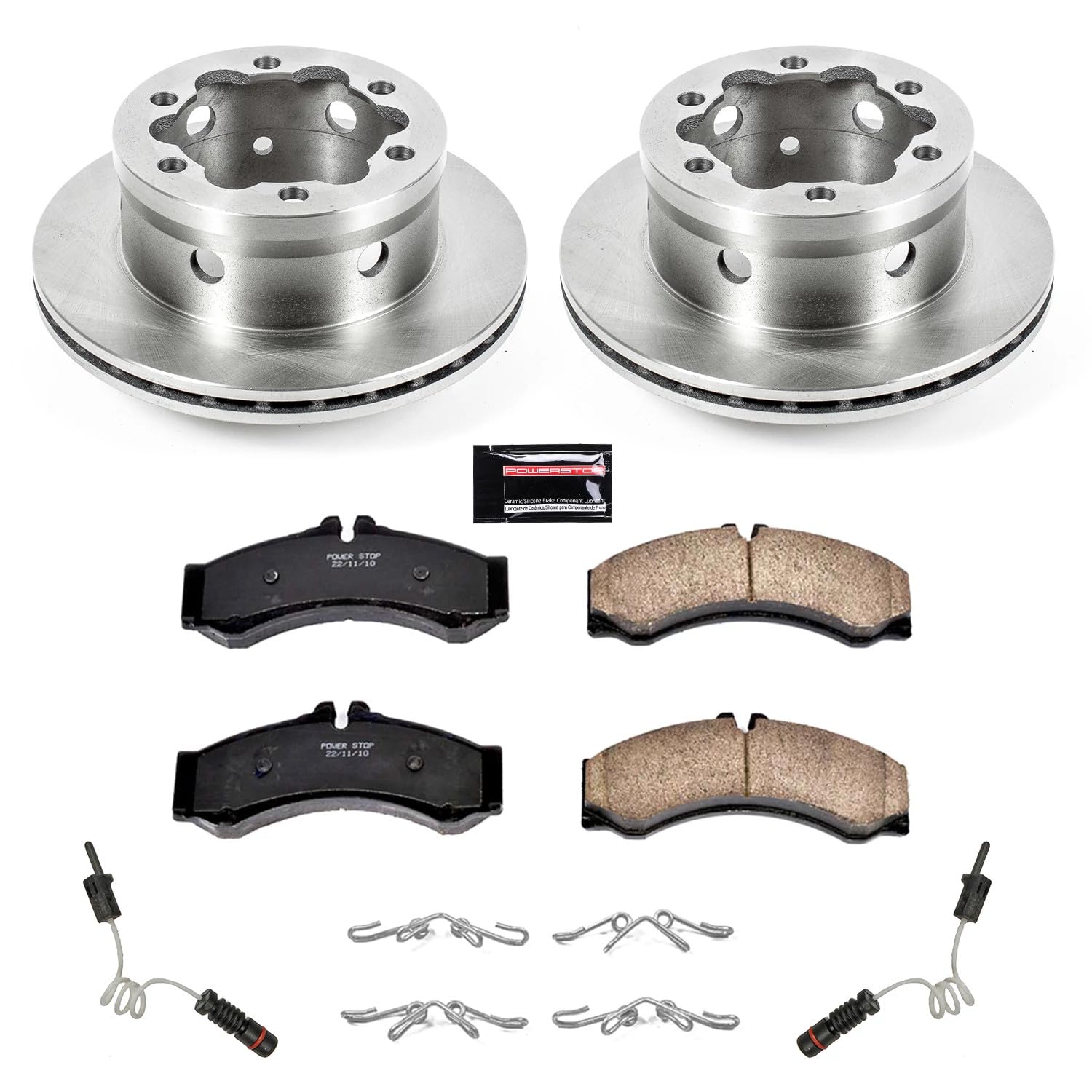 Power Stop Autospecialty KOE8428 Rear Replacement Brake Kit-OE Brake Rotors & Ceramic Brake Pads