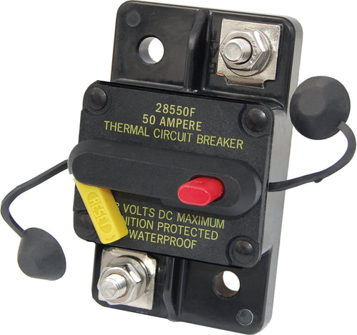 Blue Sea Systems 285 Series Thermal Circuit Breaker, Surface Mount, 48V DC, 50A 7183