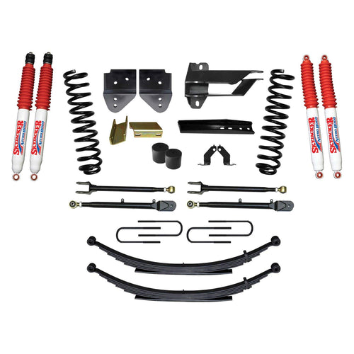 Skyjacker Suspension Lift Kit F174524KS-N w/Shock 4 in. Lift Incl. Front Coil Springs Rear Leaf Springs Adjustable 4-Links Nitro 8000 Shocks