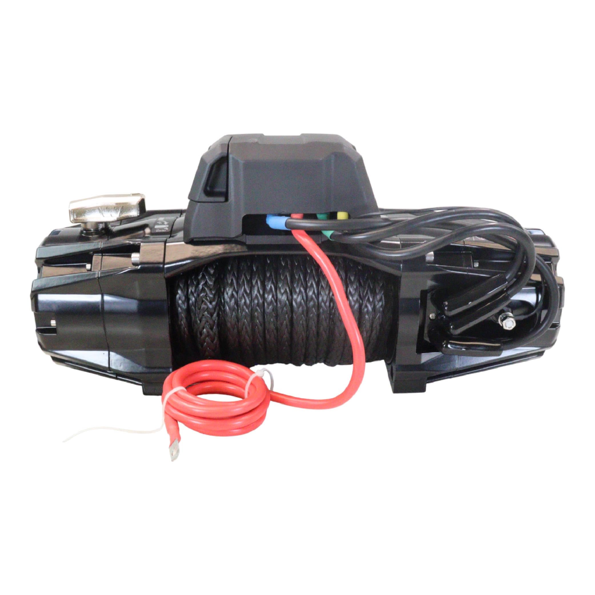 10-S WARN VR EVO Electric 12V Winch – 10,000 lb Pull Capacity, Synthetic Rope, IP68 Waterproof, High-Performance Off-Road Recovery Winch for Trucks, Jeeps, and SUVs